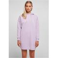 Stillkleid URBAN CLASSICS "Damen Ladies Organic Oversized Terry Hoody Dress" Gr. 5XL, US-Größen, lila (lilac) Damen Kleider Langarm