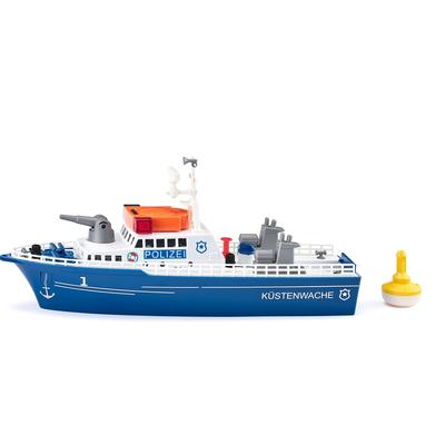 Spielzeug-Boot SIKU "SIKU World, Polizeiboot (5401)" Spielzeugfahrzeuge blau (blau, weiß) Kinder Spielzeugautos mit Licht und Sound