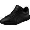 Sneaker PUMA "SMASH V2 L JR", Gr. 36, schwarz (puma schwarz, puma schwarz), Leder, Synthetik, unifarben, sportlich, Schuhe, für Kinder