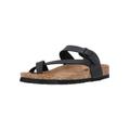 Sandale CRUZ "HARDINBURG" Gr. 39, schwarz Damen Schuhe Schlappen Zehentrenner Zehensteg-Sandalen