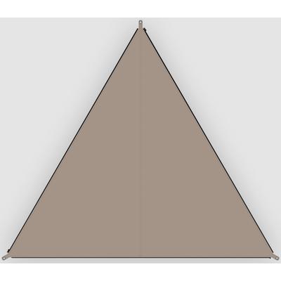 Sonnensegel BENT "Verbindbares Sonnensegel TC-Zip-Canvas Single", gelb (oker, rv schwarz), Sonnensegel, B: 250cm, Polyester, B:250cm