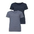 T-Shirt H.I.S Gr. 40/42, blau (marine, marine, gestreift) Damen Shirts Jersey