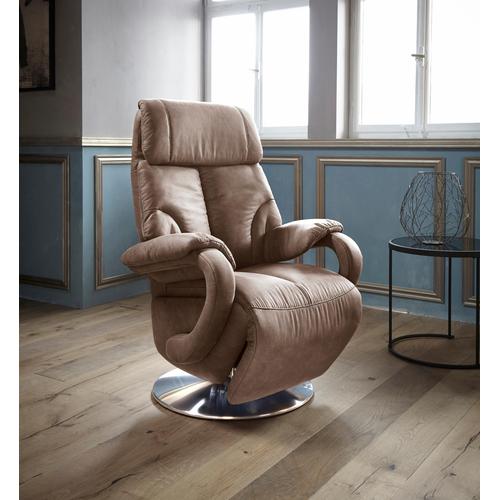 „TV-Sessel SIT&MORE „“Invito““ Sessel Gr. Luxus-Microfaser, manuell verstellbar, ohne Aufstehhilfe, B/H/T: 80 cm x 115 cm x 80 cm, braun (latte) Fernsehsessel und TV-Sessel in Größe L, wahlweise mit Motor Aufstehhilfe“
