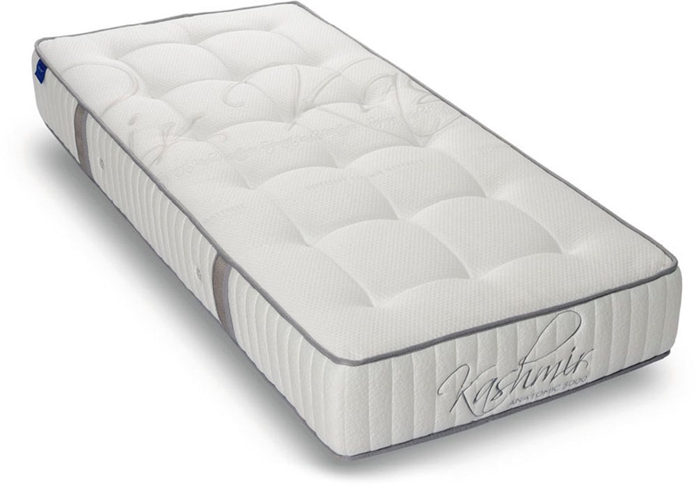 Taschenfederkernmatratze REVOR BEDDING "Anatomic FIX 500 Visko" Gr. 3, weiß, B:160cm H:28cm L:200cm, Bezug: 63% Polyester, 34% Viskose, 3% Kaschmir, Matratzen, mit Kaschmirbezug Image