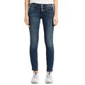 Slim-fit-Jeans TOM TAILOR "Alexa Slim" Gr. 33, Länge 30, blau (random bleached) Damen Jeans Röhrenjeans Bestseller