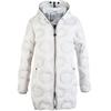 Steppmantel DEPROC ACTIVE "GILMOUR MEGATE LONG WOMEN", Damen, Gr. 40 (M), weiß, 100% Polyester, casual, Langarm mit Gummizug, Mäntel, auch in Großen Größen erhältlich