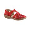 Klettschuh LORETTA, Damen, Gr. 38, rot, Glattleder, klassisch, Schuhe Sandale Fischersandale