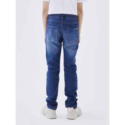 Stretch-Jeans NAME IT "NKMROBIN DNMTHAYERS 3454", Jungen, Gr. 128, N-Gr, blau (schwarz, blau, denim), Denim/Jeans, Obermaterial: 70% Baumwolle, 27% Polyester, 3% Elasthan, casual, Basic normal, Jeans Jeans 5-Pocket-Jeans Image