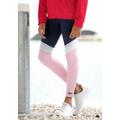 Leggings KANGAROOS Gr. 176/182, N-Gr, blau (marine, rosa) Mädchen Hosen Leggings