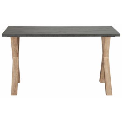 Schreibtisch MÄUSBACHER "Mio", braun (eichefarben, graphit), B:140cm H:75cm T:70cm, Tische