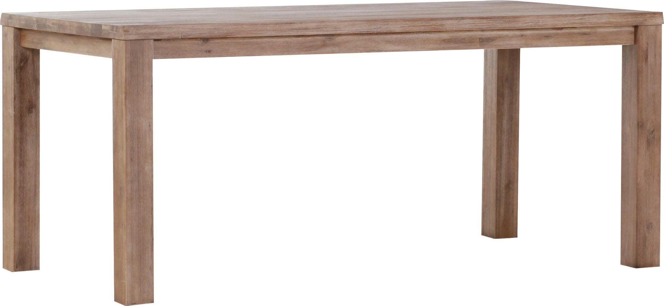 Esstisch GUTMANN FACTORY "Tulsa", braun (smoked, smoked, smoked), B:180cm H:78cm T:90cm, Tische, Rechteckiger Esstisch Esstisch Holz-Esstische, aus Akazienholz