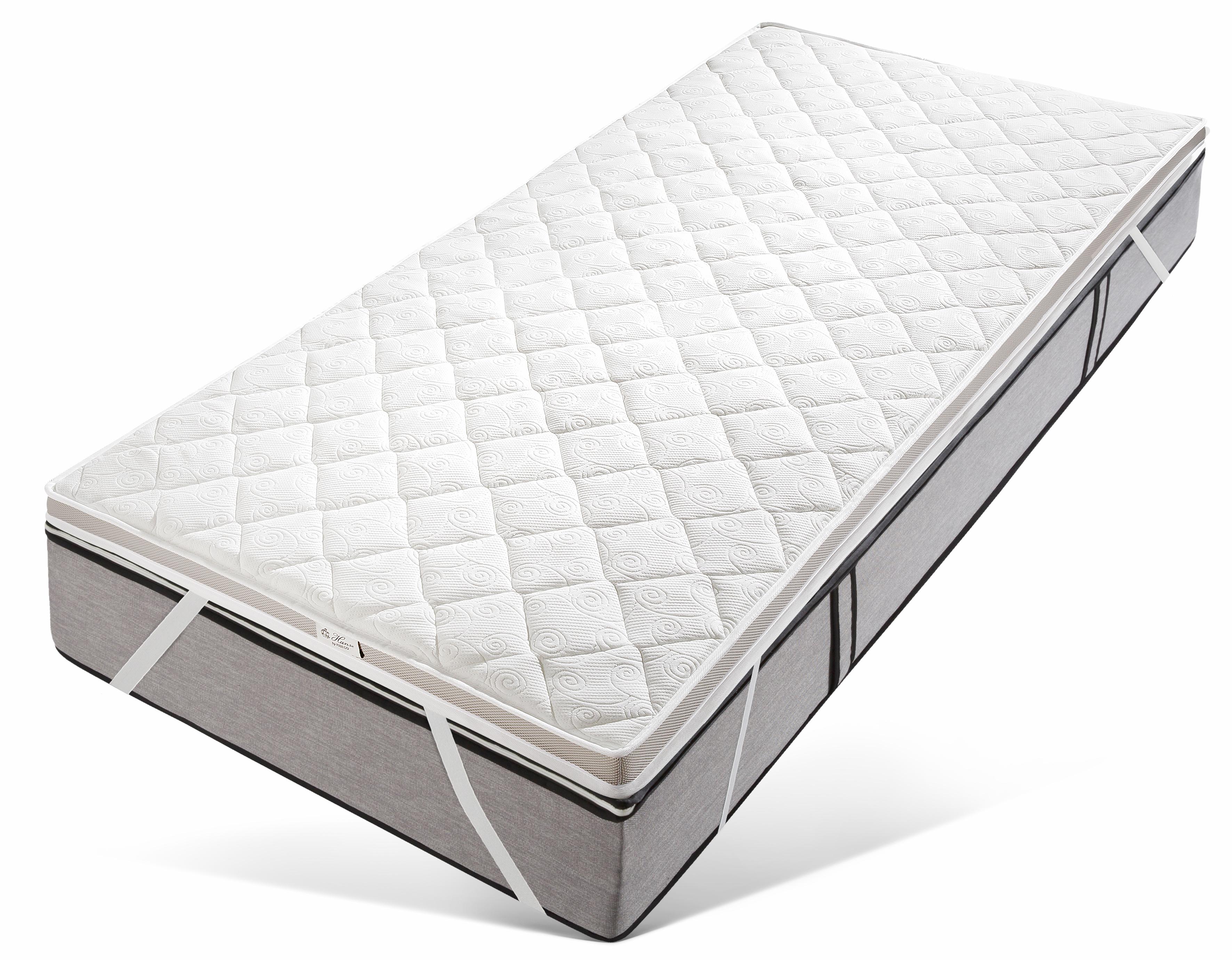 Topper HANSE BY RIBECO "Ole", weiß, B:100cm H:7cm L:200cm, Gelschaum, Topper, Matratzentopper 90x200 cm & 140x200 cm und weitere Größen Image