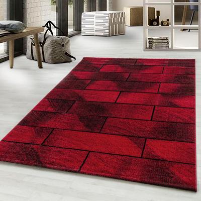 Teppich AYYILDIZ TEPPICHE "Beta 1110" Gr. 4, rot, B:160cm H:11mm L:230cm, Kunstfaser, Teppiche, Läufer, Kurzflor, Wohnzimmer Image