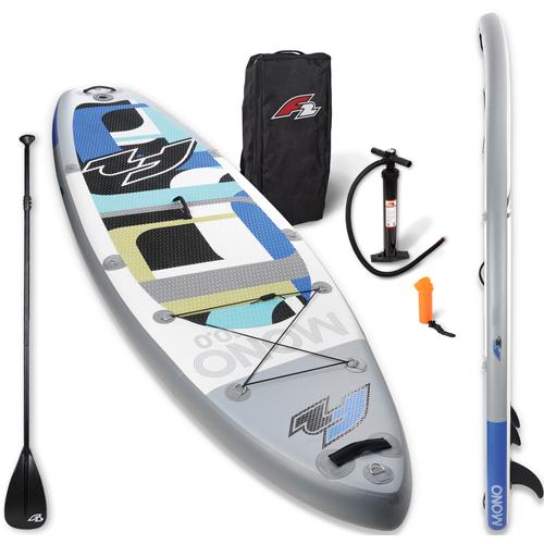 „SUP-Board F2 „“Mono inkl. Carbonpaddel““ Wassersportboards Gr. 10,5 320 cm, blau Stand Up Paddle“