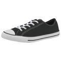 Sneaker CONVERSE "Chuck Taylor All Star Dainty GS Basic Canvas Ox" Gr. 40, schwarz-weiß (black, white, black) Schuhe Sneaker