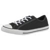 Sneaker CONVERSE "Chuck Taylor All Star Dainty GS Basic Canvas Ox", Gr. 42, schwarz-weiß (schwarz, weiß, schwarz), Textil, kontrastfarbene Details, sportlich, Schuhe