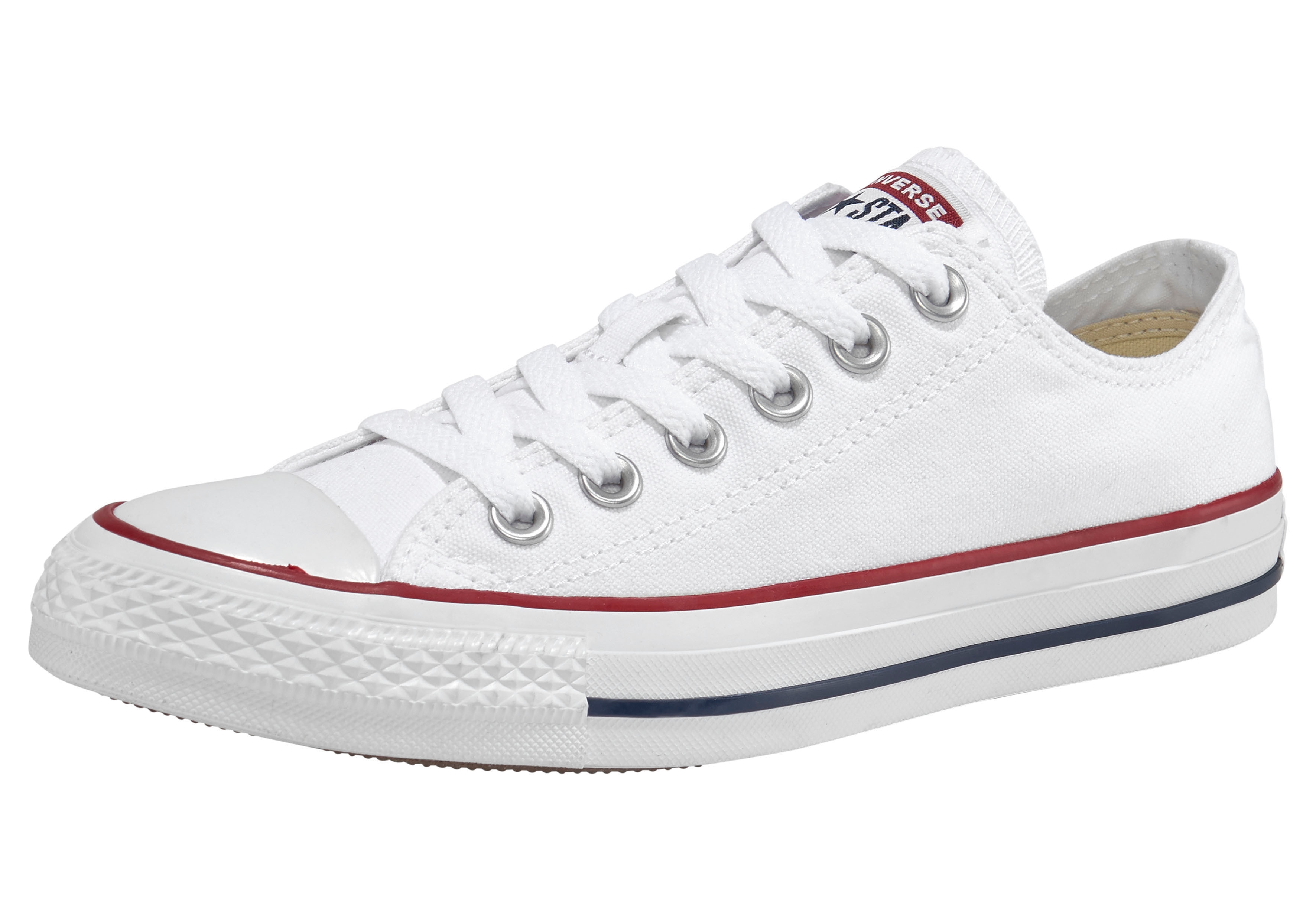 Sneaker CONVERSE "Chuck Taylor All Star Core Ox", Damen, Gr. 46, weiß, Textil, Schuhe Skaterschuh Canvassneaker Sneaker low