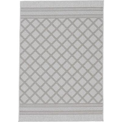 Teppich CARPETFINE "Boho 104, auch als Läufer erhältlich", beige, B:120cm H:4mm L:170cm, Polypropylen, Teppiche, robustes Flachgewebe, Sisal Optik, UV-beständig, In- und Outdoor Image