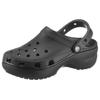 Clog CROCS "Classic Platform Clog W", Damen, Gr. 39, schwarz, Croslite, unifarben, modisch, Schuhe, Plateau, Sommerschuh, Schlappen, Hausschuh, trendige Plateausohle