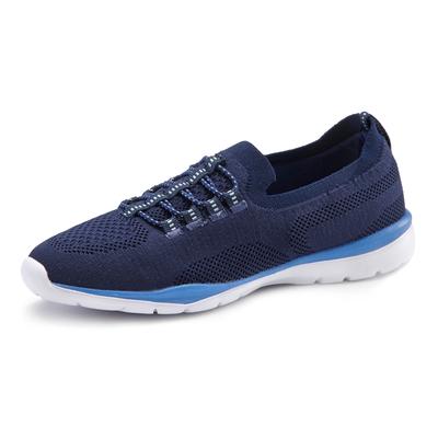 Sneaker LASCANA, Damen, Gr. 35, blau (navy), Obermaterial: 100% Textilmaterial. Futter: 100% Textilmaterial. Decksohle: 