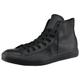Sneaker CONVERSE "Chuck Taylor All Star Hi Monocrome Leather" Gr. 36,5, schwarz (black) Schuhe Bekleidung