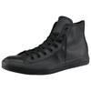 Sneaker CONVERSE "Chuck Taylor All Star Hi Monocrome Leather", Gr. 42, schwarz, Leder, sportlich, Schuhe Canvassneaker Sneaker high Sneakerboots Skaterschuh