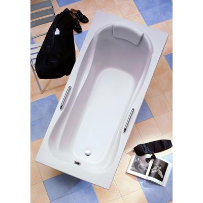 Badewanne OTTOFOND "Jamaica", weiß, B:80cm H:58cm L:170cm T:80cm, Sanitäracryl, Badewannen, mit Wannenträger, Ablaufgarn