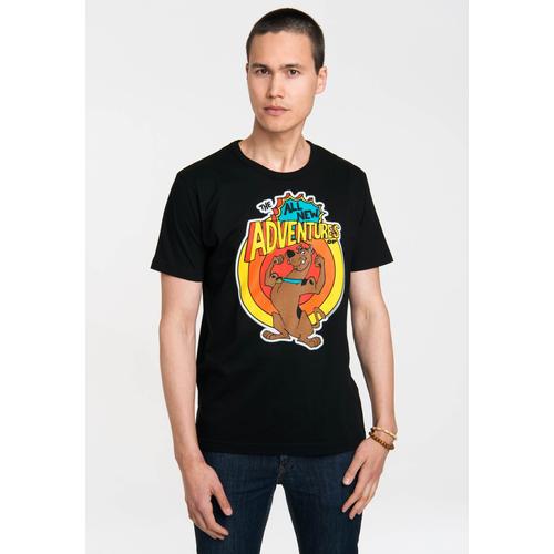 „T-Shirt LOGOSHIRT „“Scooby Doo – All New Adventures““ Gr. L, schwarz Herren Shirts T-Shirts mit Scooby Doo-Print“