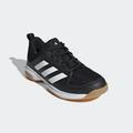 Handballschuh ADIDAS PERFORMANCE "LIGRA 7 INDOOR" Gr. 42, schwarz-weiß (core black, cloud white, core black) Schuhe Sportschuhe