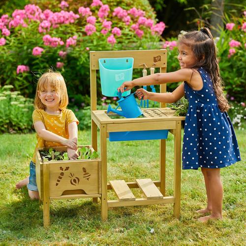 „Spielküche TP TOYS „“Grow Up““ Spielküchen beige (natur) Kinder Kinderküchen Zubehör BxTxH: 82,7x88x34 cm“