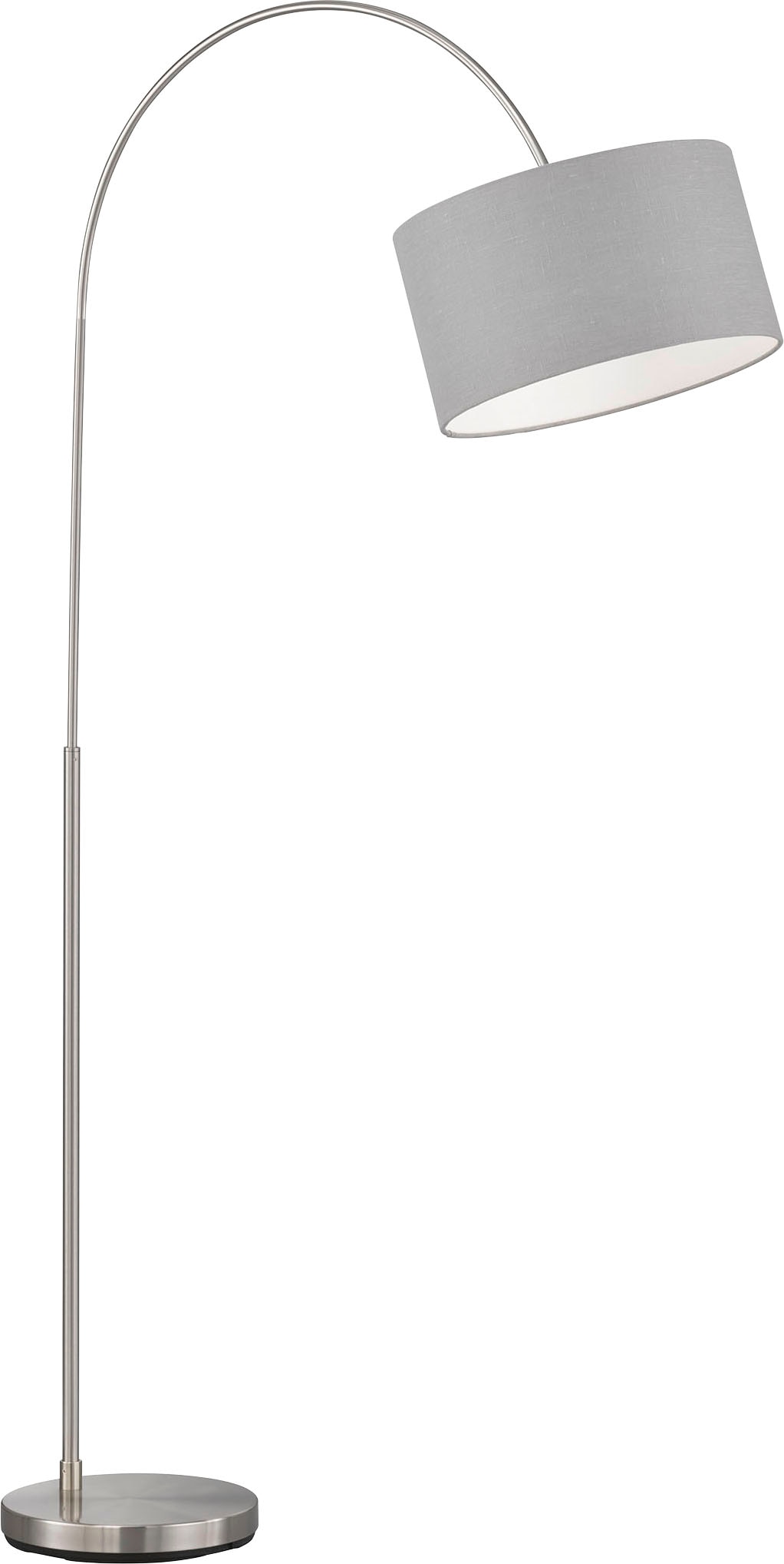 FISCHER & HONSEL Stehlampe "Arc", grau (nickelfarben, grau), 3, H: 170cm, 1 Stk., Leuchten, Bogenlampe Image