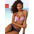 Push-Up-Bikini-Top BUFFALO "Florida" Gr. 36, Cup B, rosa (rosa, schwarz) Damen Bikini-Oberteile Ocean Blue mit Mustermix