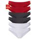 Bikinislip VIVANCE ACTIVE Gr. 36/38, 6 St., rot (rot, schwarz, weiß) Damen Unterhosen Bekleidung