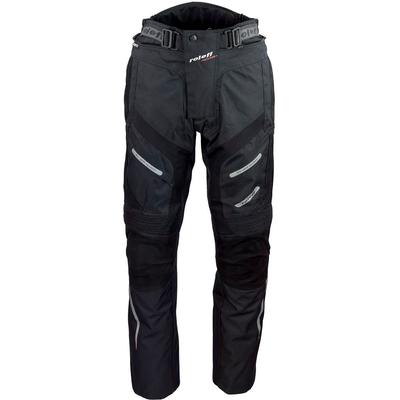 Motorradhose ROLEFF "RO 460" Gr. XXXL, schwarz, Hosen, XXXL, N-Gr, Obermaterial: 100% Polyester. Applikation: 100% Rindnubukleder. Innenfutter: 100% Polyester, wind- und wasserdicht, atmungsaktiv