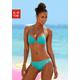 Push-Up-Bikini-Top BUFFALO "Happy" Gr. 36, Cup B, blau (türkis) Damen Bikini-Oberteile Ocean Blue