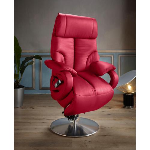 „TV-Sessel SIT&MORE „“Invito““ Sessel Gr. NaturLEDER, 2-motorig-mit Aufstehhilfe, Aufstehhilfe, B/H/T: 80 cm x 115 cm x 80 cm, rot (feuerrot) Fernsehsessel und TV-Sessel in Größe L, wahlweise mit Motor Aufstehhilfe“