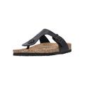 Sandale CRUZ "Barns" Gr. 38, schwarz Damen Schuhe Schlappen Zehentrenner Zehensteg-Sandalen