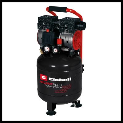 Kompressor EINHELL "TE-AC 135/24 Silent Plus", rot (baumarkt), B:31,9cm H:71,2cm L:33,4cm, Kompressoren Image