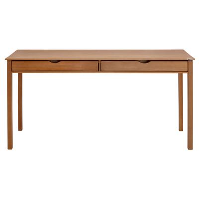 Schreibtisch INOSIGN "Gava", beige (natur), B:160cm H:80cm T:70cm, Tische, Kiefer massiv, eingefräste Griffmulden, Höhe 80 cm Image