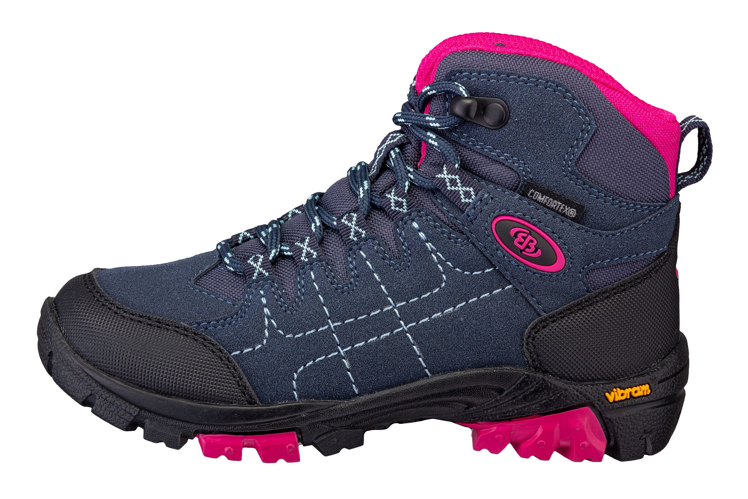 Outdoorschuh BRÜTTING "Outdoorstiefel Mount Shasta Kids High", Kinder, Gr. 39, blau, Synthetik, Schuhe Outdoorschuh