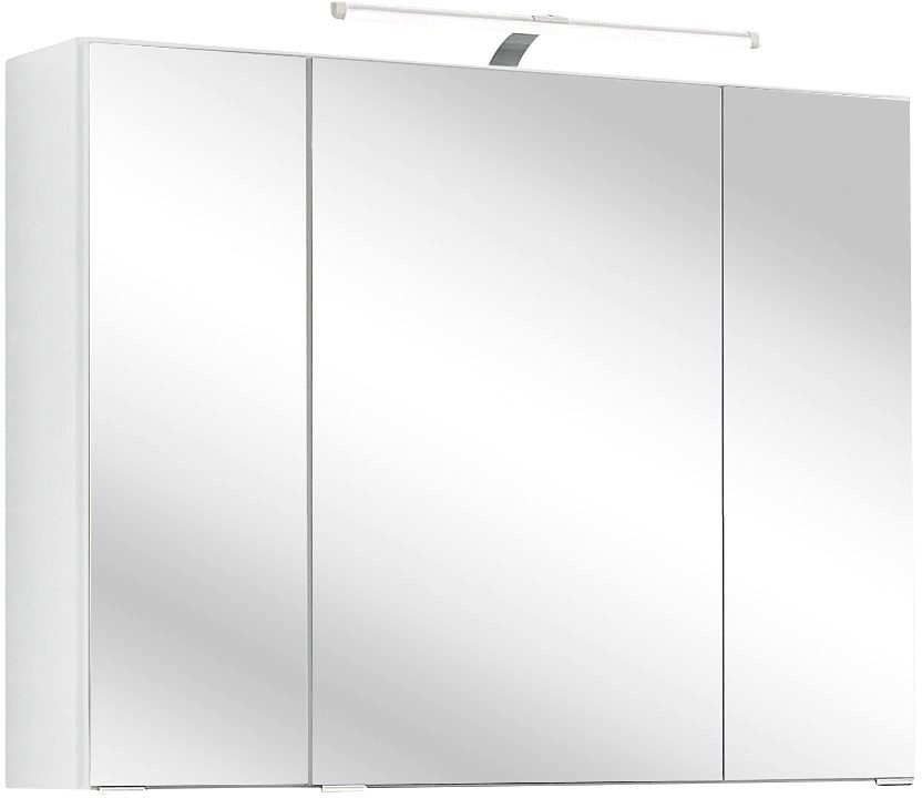 Spiegelschrank WELLTIME "Portofino", weiß, B:80 H:66 T:20, Schränke, mit LED-Beleuchtung Image