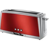 RUSSELL HOBBS Toaster Luna Solar Red 23250-56, rot, B:14,1cm H:21,7cm T:39,7cm, Toaster