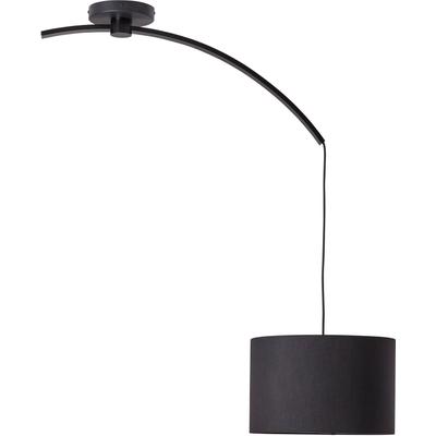 BRILLIANT Pendelleuchte "Daria", schwarz, Ø 40cm H: 115cm, Lampen, Hängelampe mit Auslegearm schwarz Image