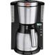 MELITTA Filterkaffeemaschine "Look Therm Timer 1011-16" Kaffeemaschinen mit Thermkanne und Timerfunktion Gr. 1,25 l, 10 Tasse(n), grau (schwarz, edelstahlfarben) Filterkaffeemaschine