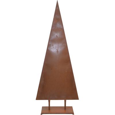 Dekobaum "Weihnachtsbaum, Weihnachtsdeko aussen", braun (rostbraun), B:45cm H:108cm T:23cm, Metall, HOFMANN LIVING AND M