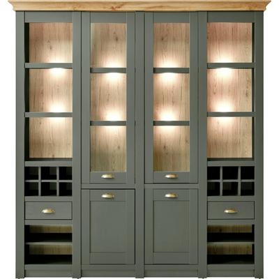 Buffet HOME AFFAIRE "CAMBRIDGE", grün, B:194cm H:207cm T:45cm, FSC-zertifizierter Holzwerkstoff, Schränke, Breite ca. 194 cm, Topseller Image