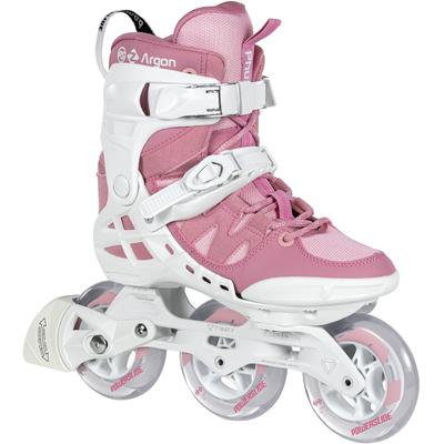Inlineskates POWERSLIDE "Phuzion Argon Rose 100" Gr. 39, rosa (rosa, weiß), Inlineskates_Rollschuhe_Schlittschuhe, Kinder, 39, Kunstfaser, Lederimitat