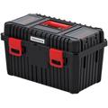PROSPERPLAST Werkzeugbox "HEAVY" Aufbewahrungsboxen 58,5 x 36 x 33,7 cm Gr. B/H/T: 58,5 cm x 33,7 cm x 36 cm, schwarz (schwarz, rot) Werkzeugkoffer