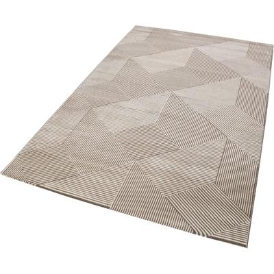 Teppich ESPRIT "Velvet Groove ESP-8780" Gr. 31, beige, B:133cm H:12mm L:200cm, Kunstfaser, Teppiche, Kurzflor, Hoch Tief Struktur, Wohnzimmer, Schlafzimmer Image