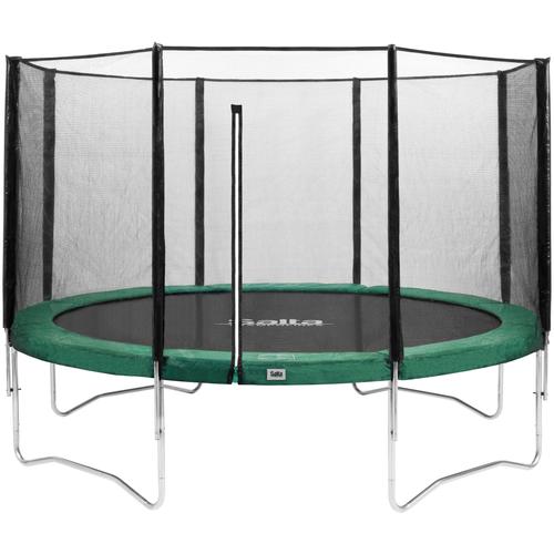 „Gartentrampolin SALTA „“Combo““ Trampoline Gr. Ø 366 cm, grün (schwarz, grün) Kinder Trampoline Schutzrand“